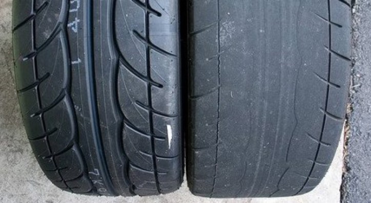 desgaste do pneu